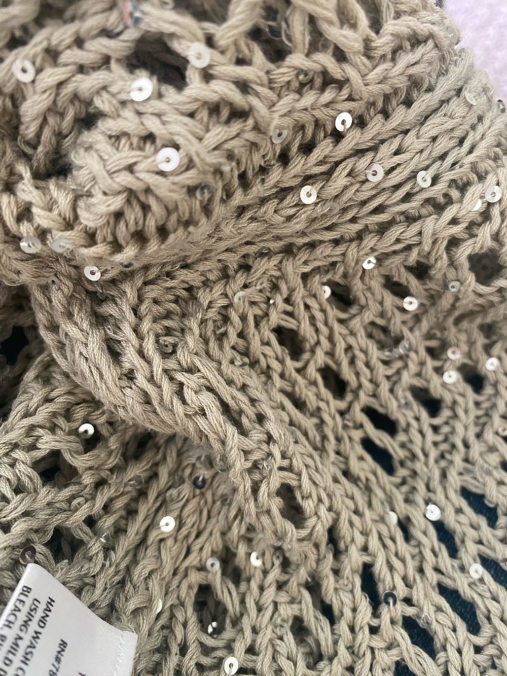 Eileen Fisher Sequin Chainmail Mesh Cardigan size M pristine condition - Picture 7 of 7